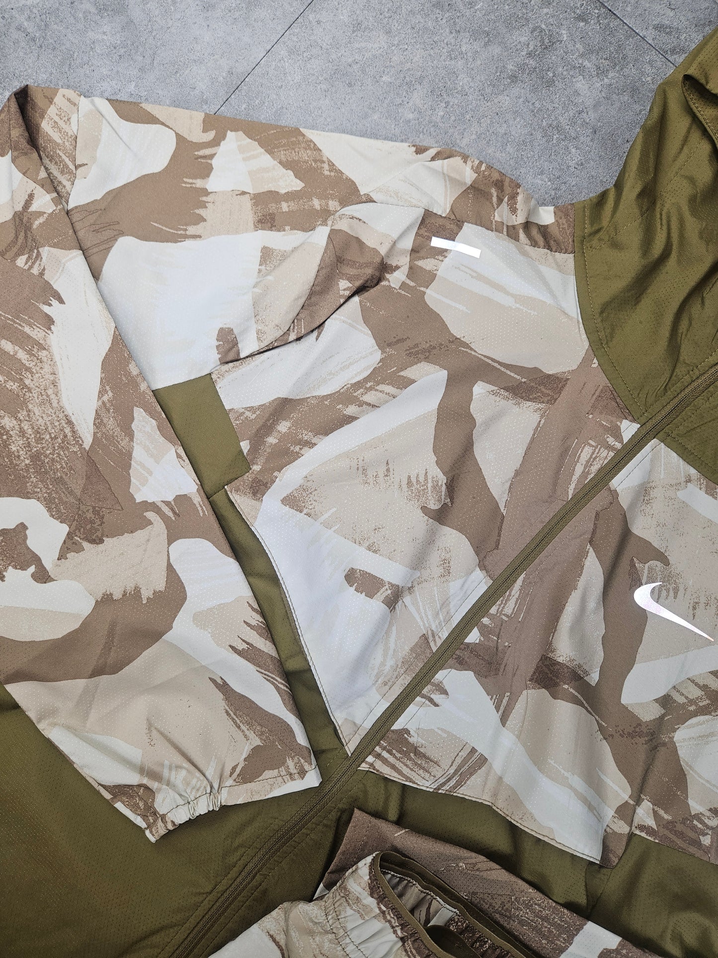 Nike camo jacket and short set