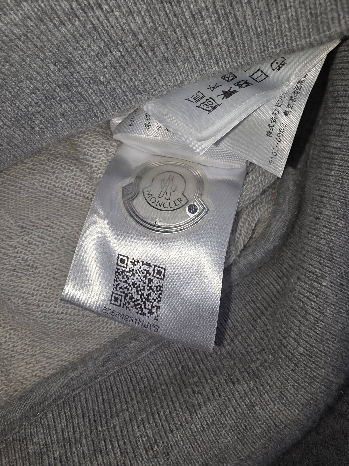 Moncler grey zip jacket