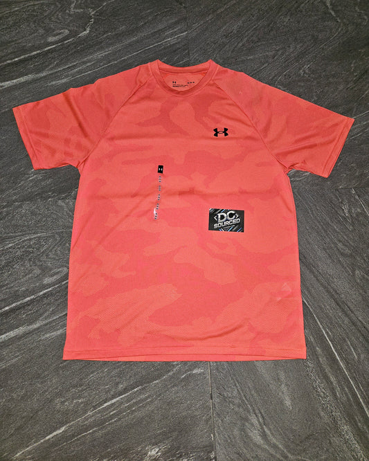 Under armour salmon red camo tee