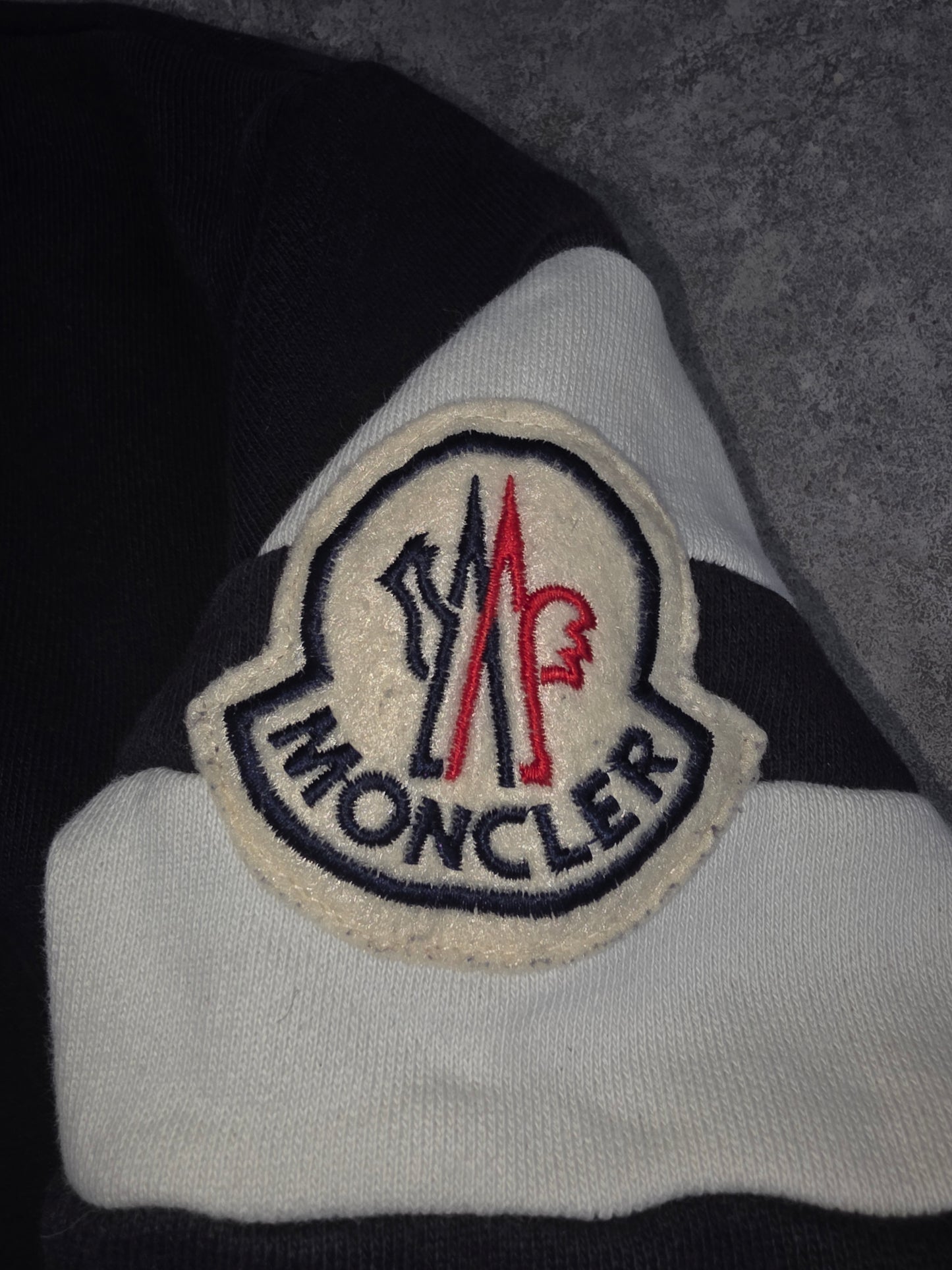 Moncler retro navy zip jacket