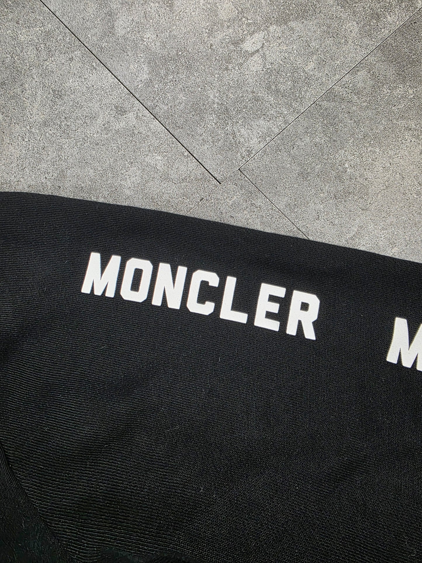 Black moncler hoodie