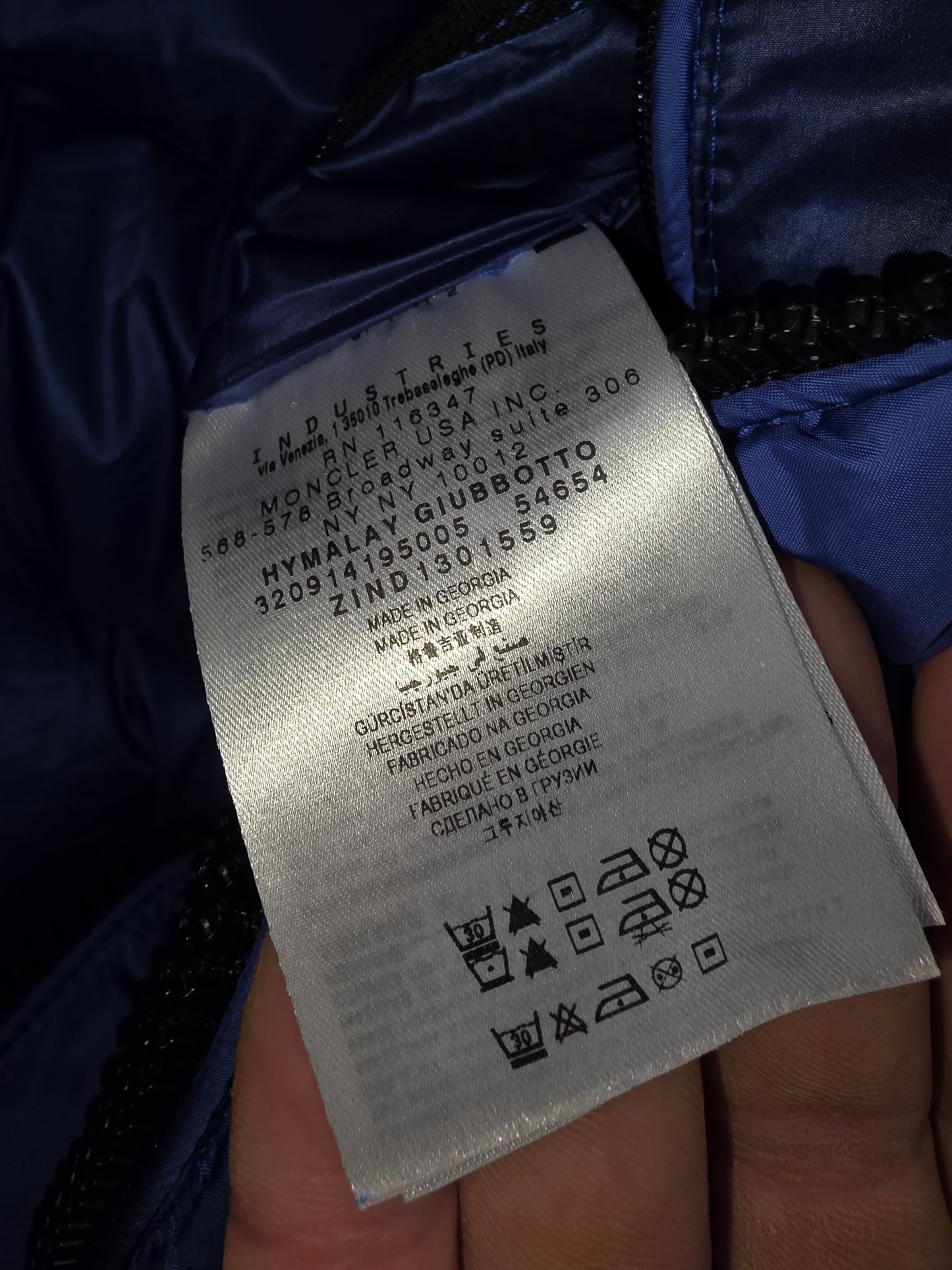 Moncler blue Himalaya Coat