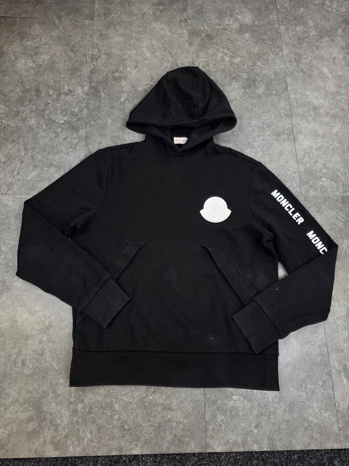Black moncler hoodie