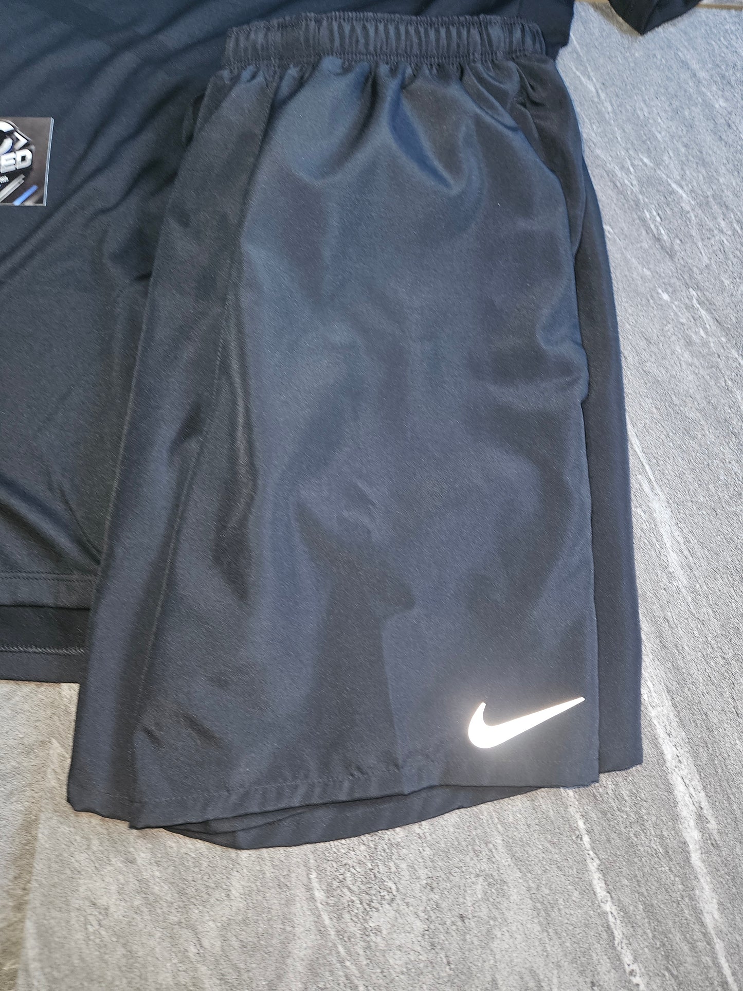 Nike black short set