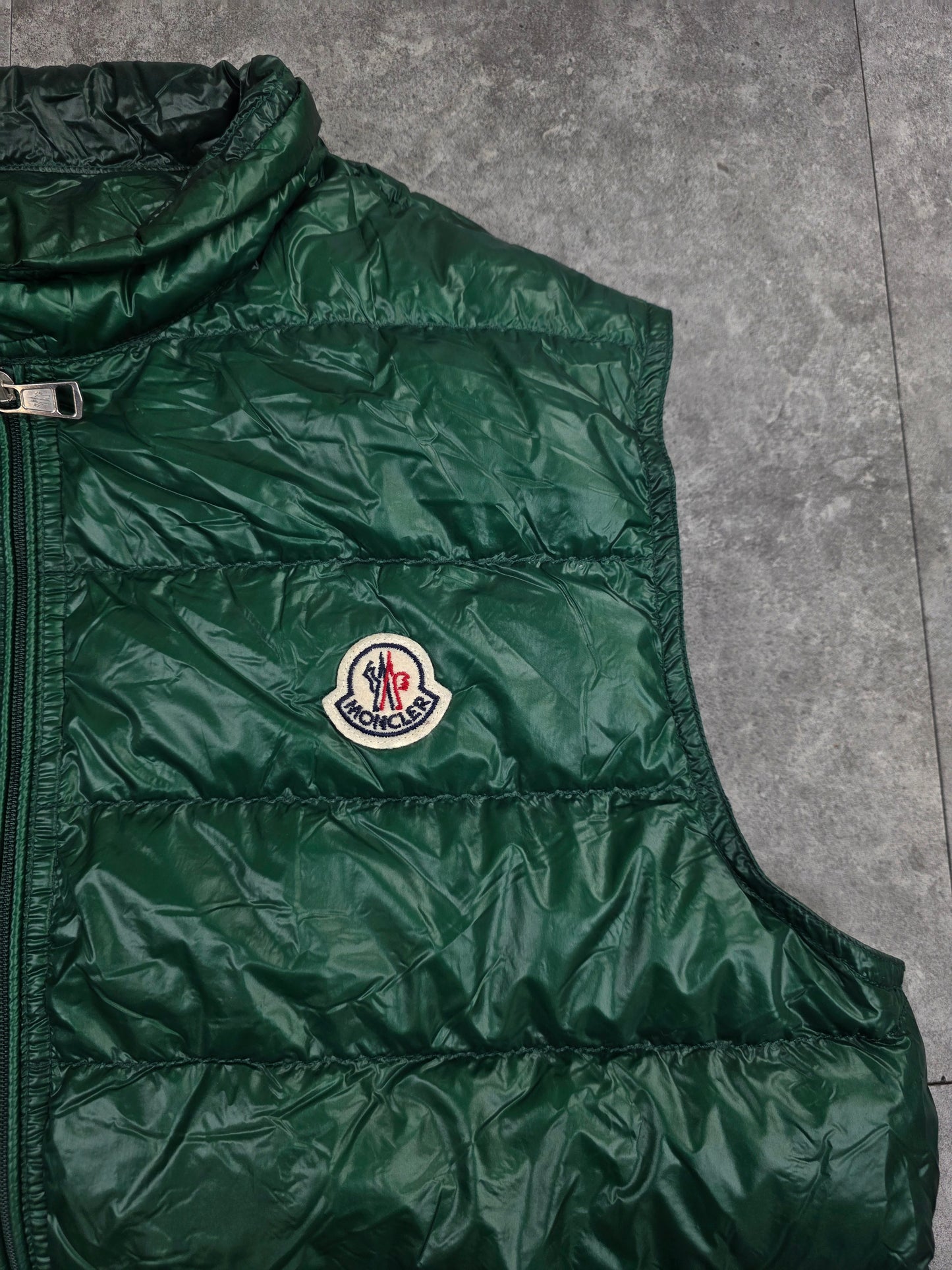 Moncler dark green gui gilet