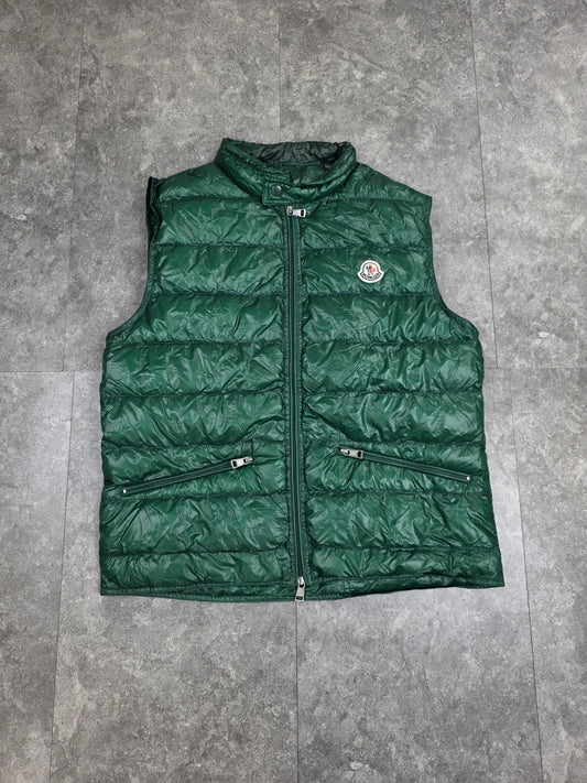 Moncler dark green gui gilet