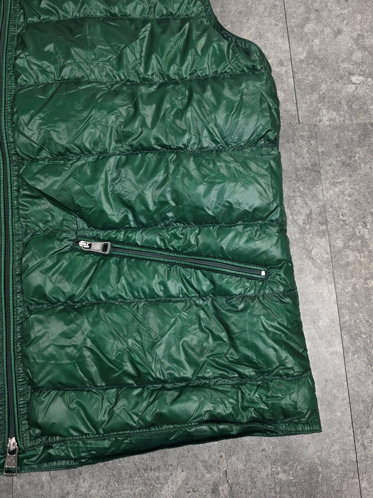 Moncler dark green gui gilet