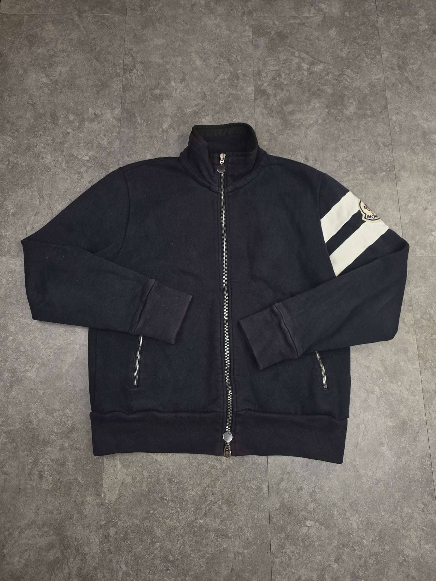 Moncler retro navy zip jacket